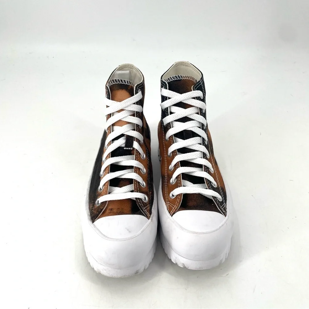 Converse Chuck Taylor All Star Lugged 2.0 High Black Bleached Tie Dye Sneaker
